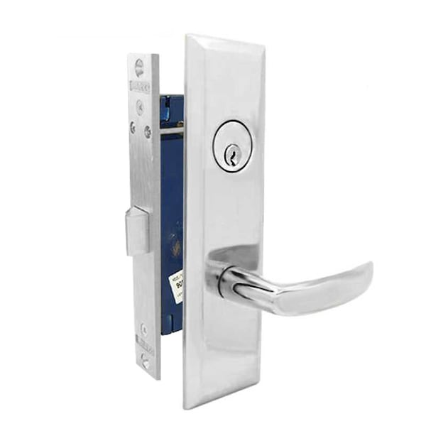 Marks Marks: 9NY96A MORTISE LEVER LOCKSET NEW YORKER - VESTIBULE - SATIN CHROME - LEFT HAND MRK-9NY96DW-26D-LH - main